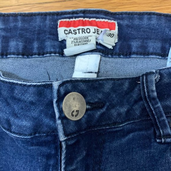 Blue Denim Jean Shorts - sz 30 - Picture 2 of 3